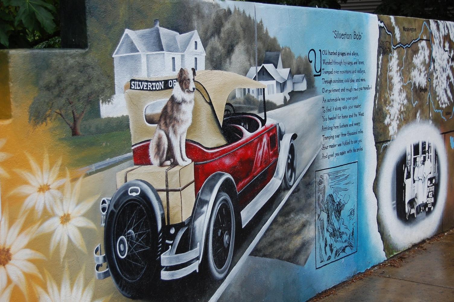 Mural em Silverton preserva a memória de Bobbie. Foto: Norm English | Silverton Mural Society