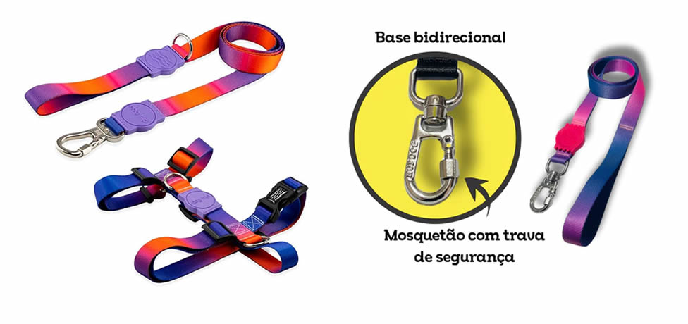 Produtos recomendados para os passeios com seu doguinho.